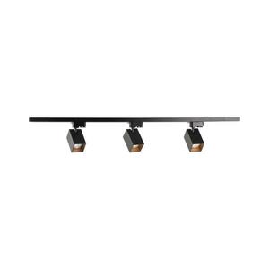 Spotlámpa sínrendszerhez SQUARE 3xGU10/10W/230V + 1 m sín rendszer kép