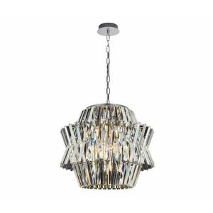 Kristály csillár láncon CROWN 12xE14/40W/230V króm kép