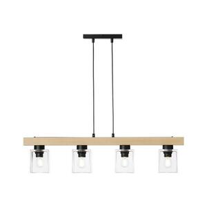Csillár zsinóron RUSTIC RADIANCE 4xE27/60W/230V kép