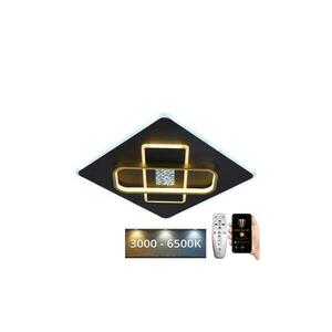 LED Dimmelhető mennyezeti lámpa LED/90W/230V fekete + távirányítás kép