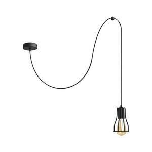 Csillár zsinóron TUBE LONG 1xE27/15W/230V fekete kép