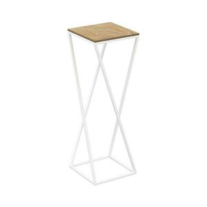 Virágállvány 70x24 cm fehér kép