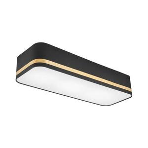 Mennyezeti lámpa SIRJA SQUARE STRIPE 3xE27/15W/230V fekete/arany kép