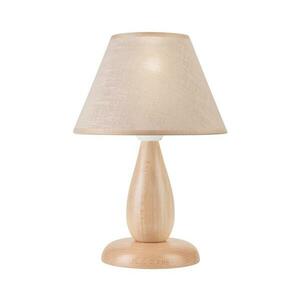 Asztali lámpa PERA 1xE27/60W/230V bézs/bükkfa kép