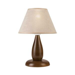 Asztali lámpa PERA 1xE27/60W/230V sötét barna/bükkfa kép