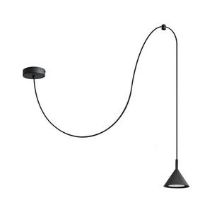 Csillár zsinóron ETNA LONG 1xGX53/15W/230V fekete kép
