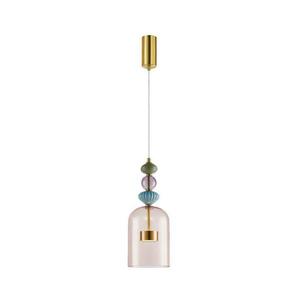 LED Csillár zsinóron ARTE LED/12W/230V átm. 16 cm réz kép