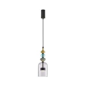 LED Csillár zsinóron ARTE LED/12W/230V átm. 13 cm fekete kép