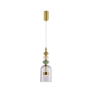LED Csillár zsinóron ARTE LED/12W/230V átm. 13 cm réz kép