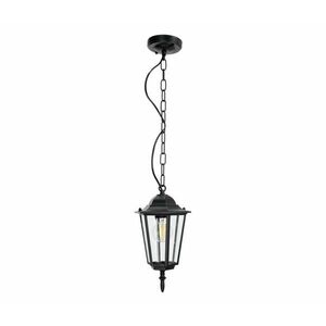 Kültéri csillár láncon 1xE27/60W/230V fekete kép