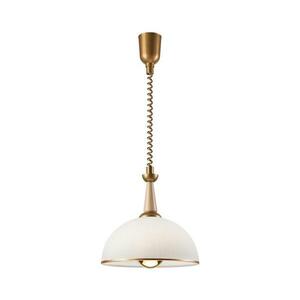 Állítható magasságú csillár CHIARA 1xE27/60W/230V bézs/bükkfa kép