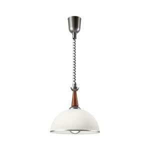 Állítható magasságú csillár CHIARA 1xE27/60W/230V ezüst/bükkfa kép