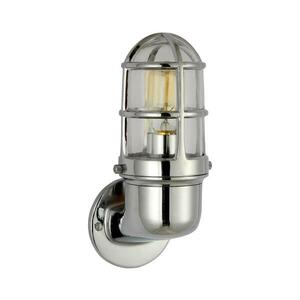 Kültéri fali lámpa LUND 1xE27/12W/230V IP44 króm kép