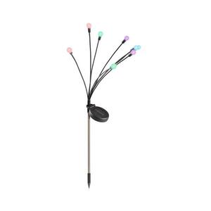 LED RGB napelemes lámpa FIORINI 8xLED/1, 2V 600 mAh IP44 fekete kép