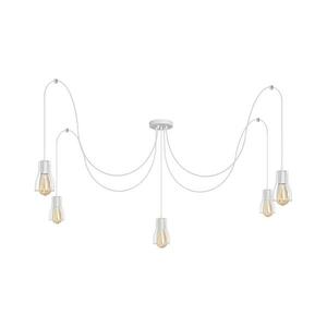 Csillár zsinóron TUBE LONG 5xE27/10W/230V fehér kép