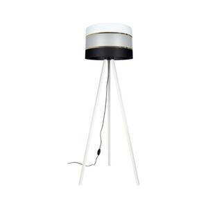 CORAL Állólámpa 1xE27/60W/230V fehér/fekete/arany kép