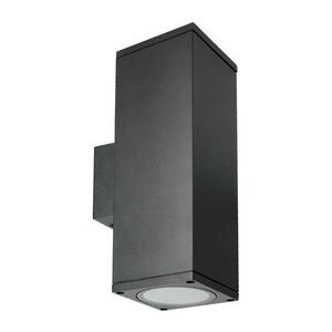 Kültéri fali lámpa 2xGU10/35W/230V IP54 szögletes fekete kép
