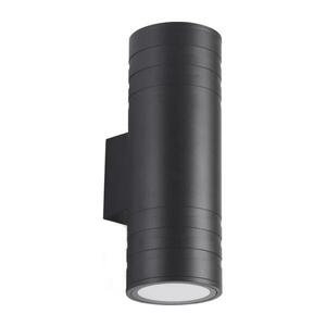 Kültéri fali lámpa 2xGU10/35W/230V IP54 kerek fekete kép