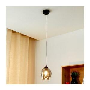Csillár zsinóron LILI 1xE27/15W/230V fekete/szürke kép