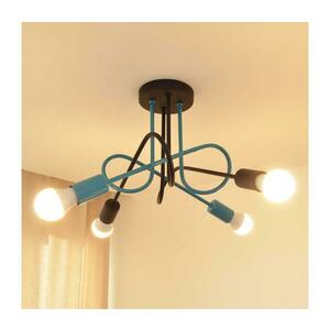 Felületre szerelhető csillár OXFORD 4xE27/15W/230V fekete/türkiz kép