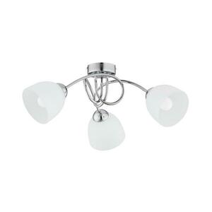 Felületre szerelhető csillár SEYLA 3xE27/60W/230V fényezett króm/fehér kép