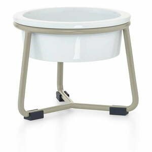 Porcelán tálka állvánnyal kutyáknak ø 20 cm Pranzo Greige M – MiaCara kép
