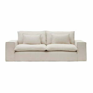 Bézs len kanapé 280 cm Anarela – Kave Home kép