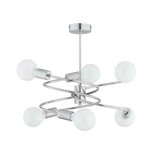 Csillár rúdon DISCO 6xE27/60W/230V fényezett króm kép
