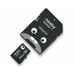 Nexby MicroSDXC 64GB U3 100MB/s + SD adapter kép
