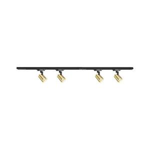 Spotlámpa sínrendszerrel VOLF 4xGU10/10W/230V arany/fekete kép