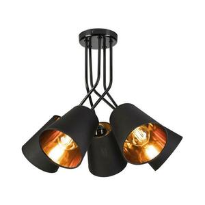 Csillár rúdon IRMA 5xE27/60W/230V fekete kép