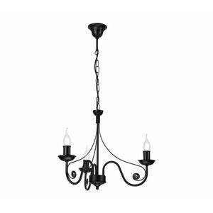 Csillár láncon DONATO 3xE14/40W/230V fekete kép
