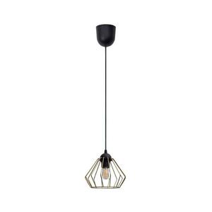 HEXE Csillár zsinóron CEED GOLD 1xE27/60W/230V átm. 17, 5 cm fekete/arany kép