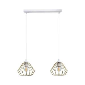 HEXE Csillár zsinóron CEED GOLD 2xE27/60W/230V fehér/arany kép