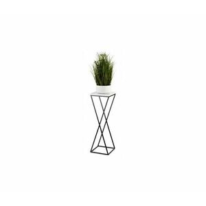HowHomely Virágtartó LOFT 70x24 cm fekete/fehér kép