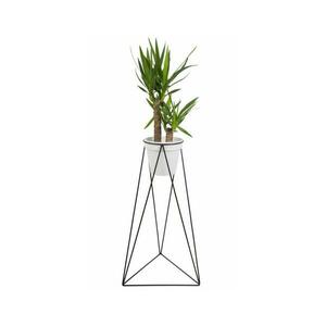 HowHomely Virágcserép állvány TRIANGL 90x50 cm fekete kép