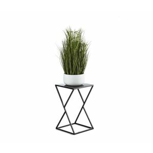 HowHomely Virágállvány LOFT 40x23, 5 cm fekete kép