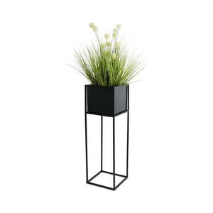 HowHomely Virágállvány 70x24 cm fekete kép