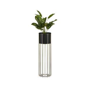 HowHomely Fém virágcserép LOFT 70x20 cm arany/fekete kép