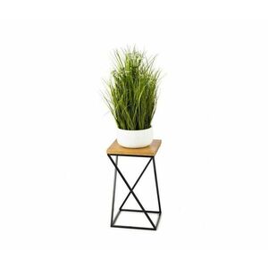 HowHomely Virágállvány LOFT 40x24 cm fekete/barna kép