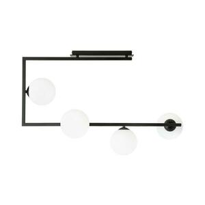 EMIBIG Csillár rúdon SOMA 4xE14/10W/230V fekete/fehér kép