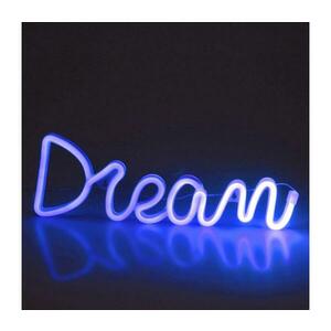 LED Neon fali dekoráció DREAM LED/3W/3xAA USB kék kép