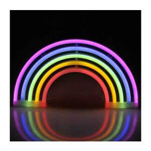 LED Neon fali dekoráció RAINBOW LED/3W/3xAA USB többszínű kép