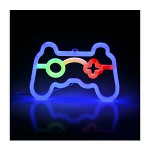 LED Neon fali dekoráció GAME LED/3W/3xAA USB kék kép