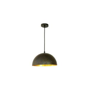 Csillár zsinóron 1xE27/60W/230V átm. 30 cm fekete kép