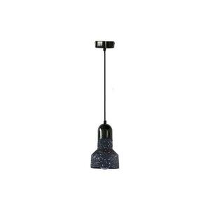 Csillár zsinóron TERRAZZO 1xE27/60W/230V átm. 12 cm fekete kép