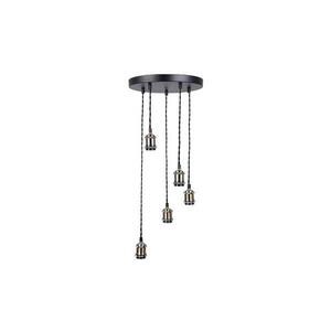 Tápkábel 5xE27/60W/230V bronz kép