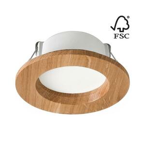 LED Beépíthető lámpa WOODY SPOT LED/5, 5W/230V 4000K tölgy ø 10 cm kép