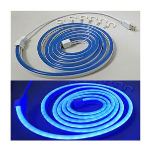 LED Rugalmas Szalag NEON LED/5V USB 1, 8 m kék kép