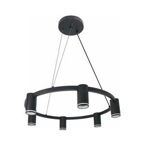 Csillár zsinóron PÁRIZS 6xGU10/12W/230V fekete kép